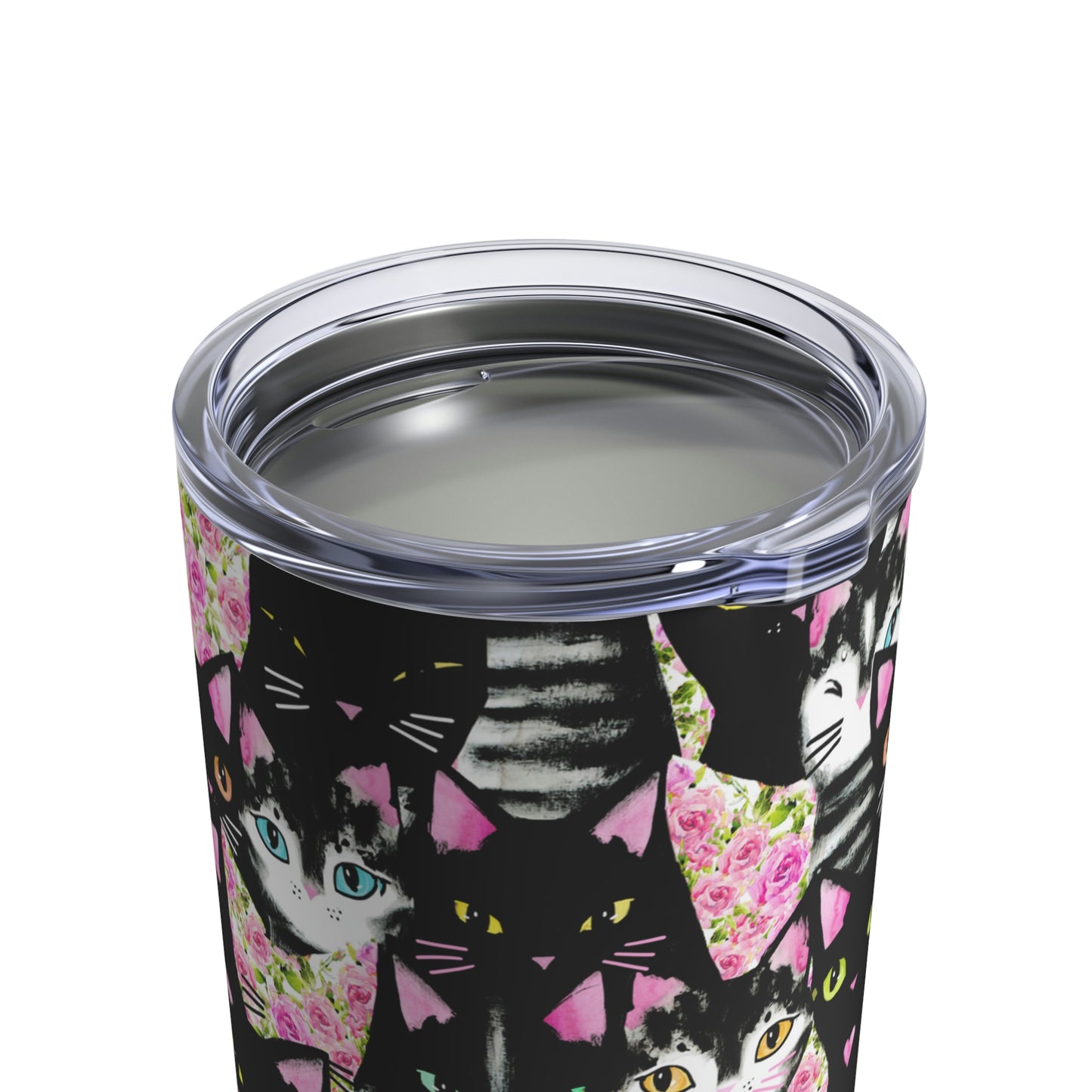 Cats & Roses Travel Tumbler 10oz