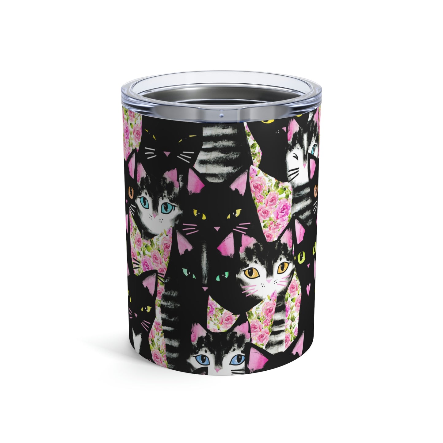 Cats & Roses Travel Tumbler 10oz