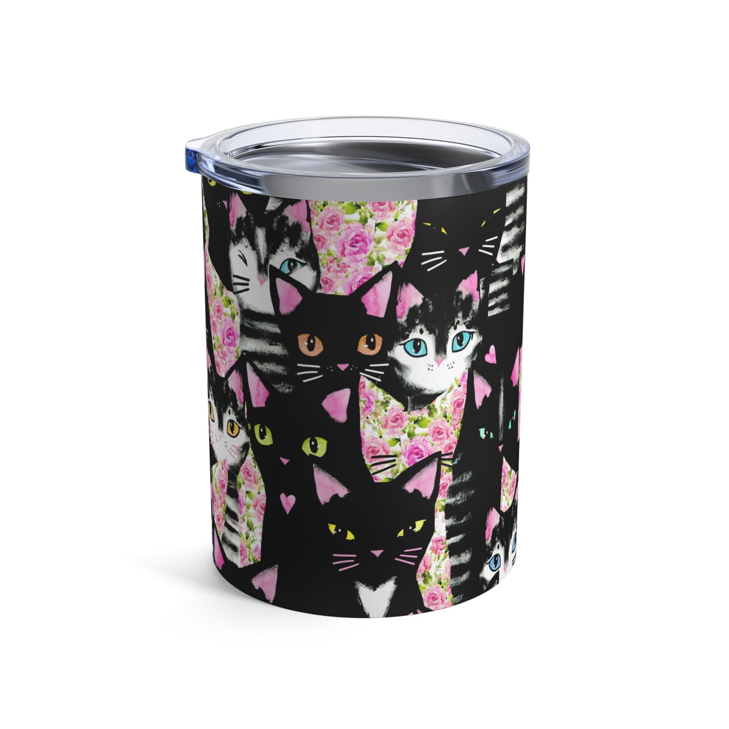Cats & Roses Travel Tumbler 10oz
