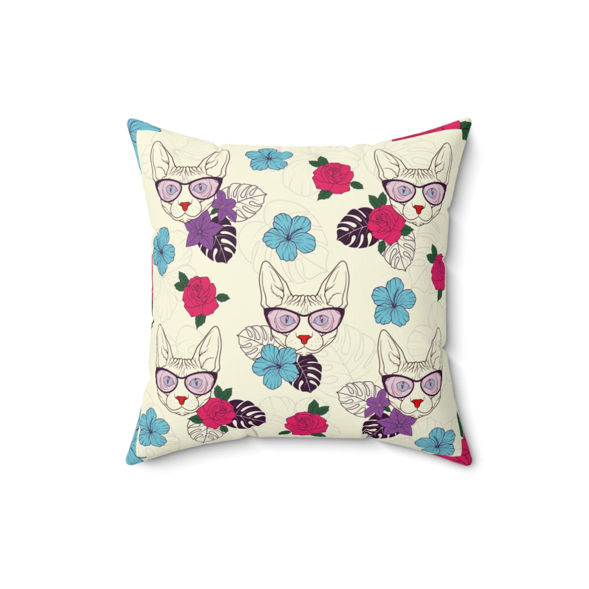 Flower Sphynx Pillow