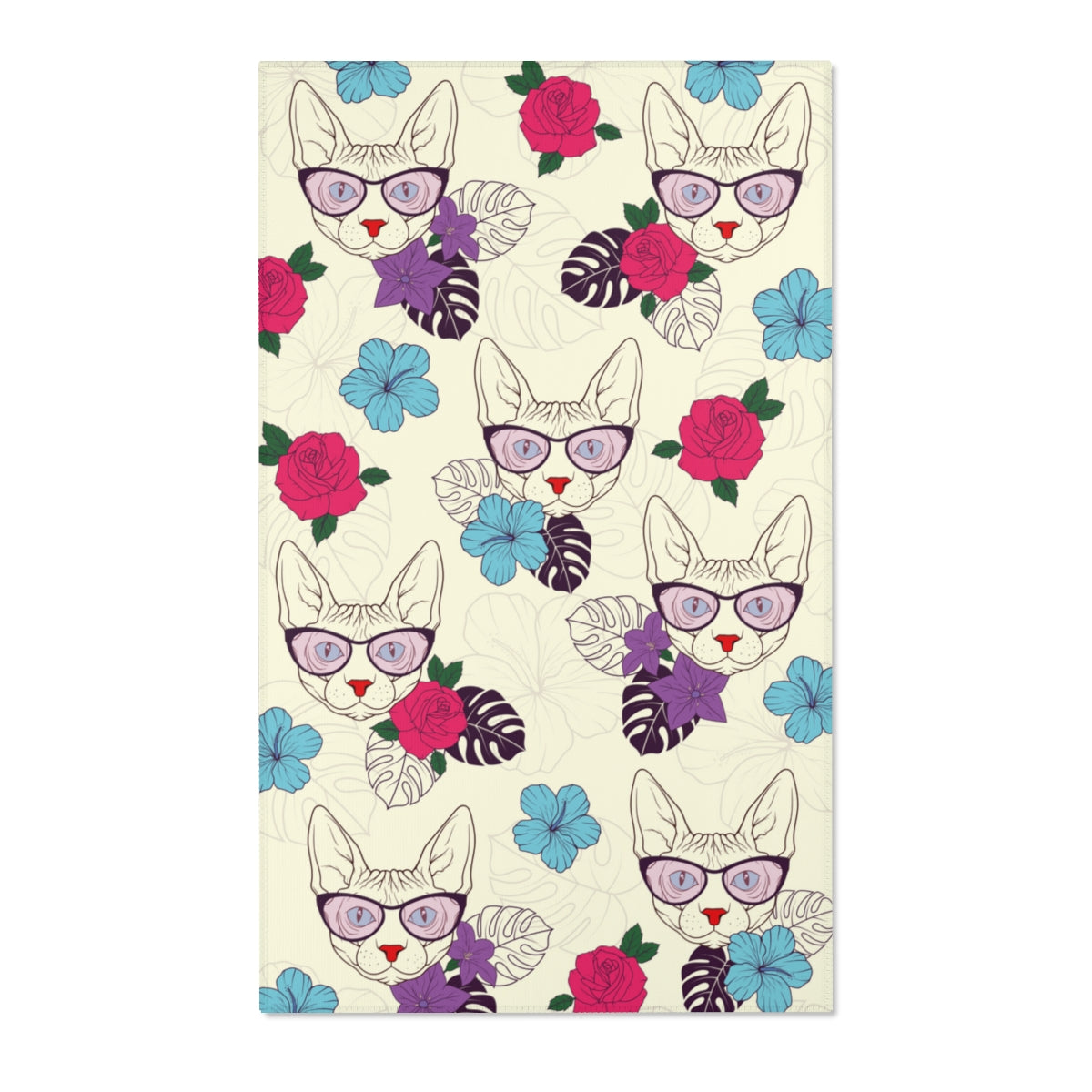 Flower Sphynx Area Rug