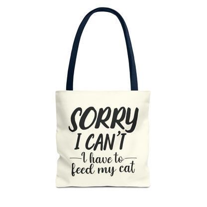 Feed My Cat Tote Bag (Cream)