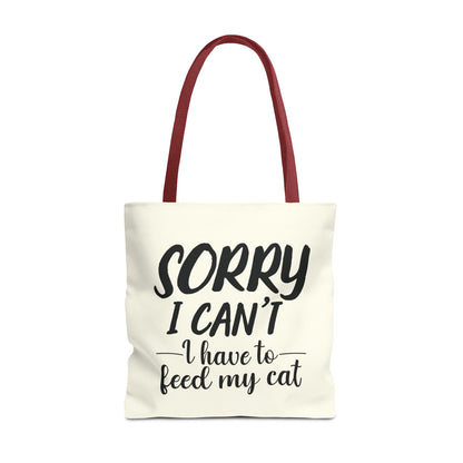 Feed My Cat Tote Bag (Cream)