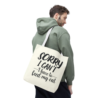 Feed My Cat Tote Bag (Cream)