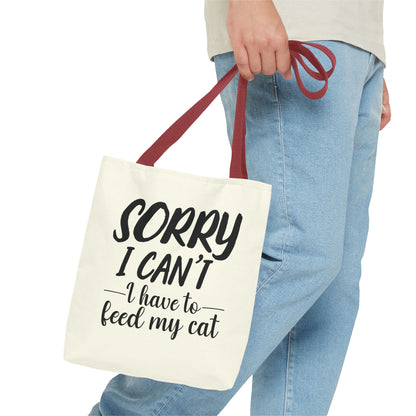 Feed My Cat Tote Bag (Cream)