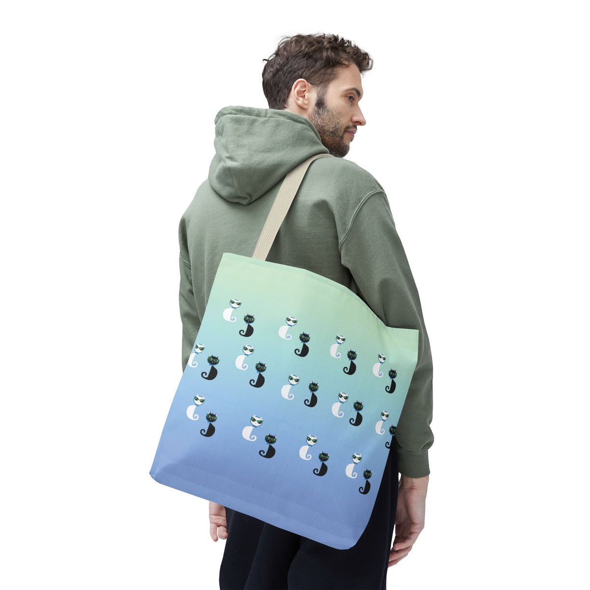 My Cat Was Sitting On Me Tote Bag