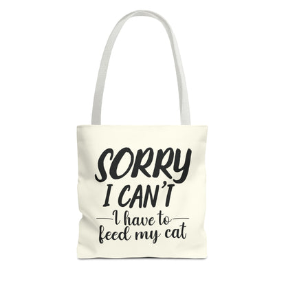 Feed My Cat Tote Bag (Cream)