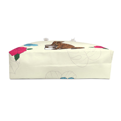 Drinking Cat Weekender Bag (Cream)