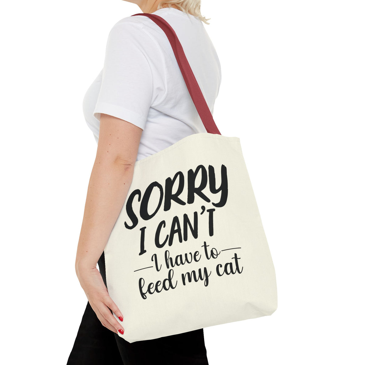 Feed My Cat Tote Bag (Cream)