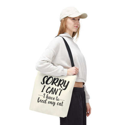 Feed My Cat Tote Bag (Cream)