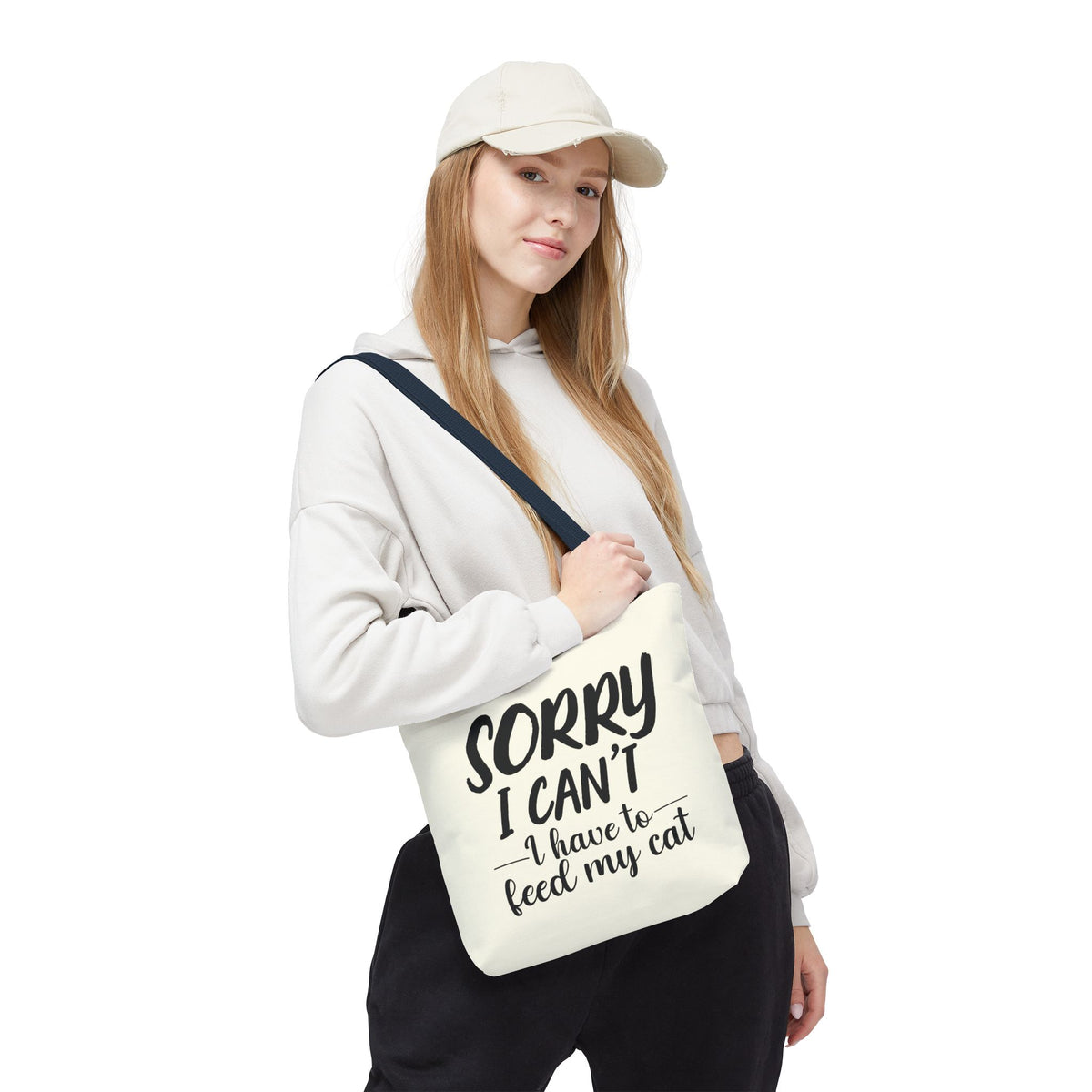 Feed My Cat Tote Bag (Cream)