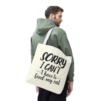 Feed My Cat Tote Bag (Cream)