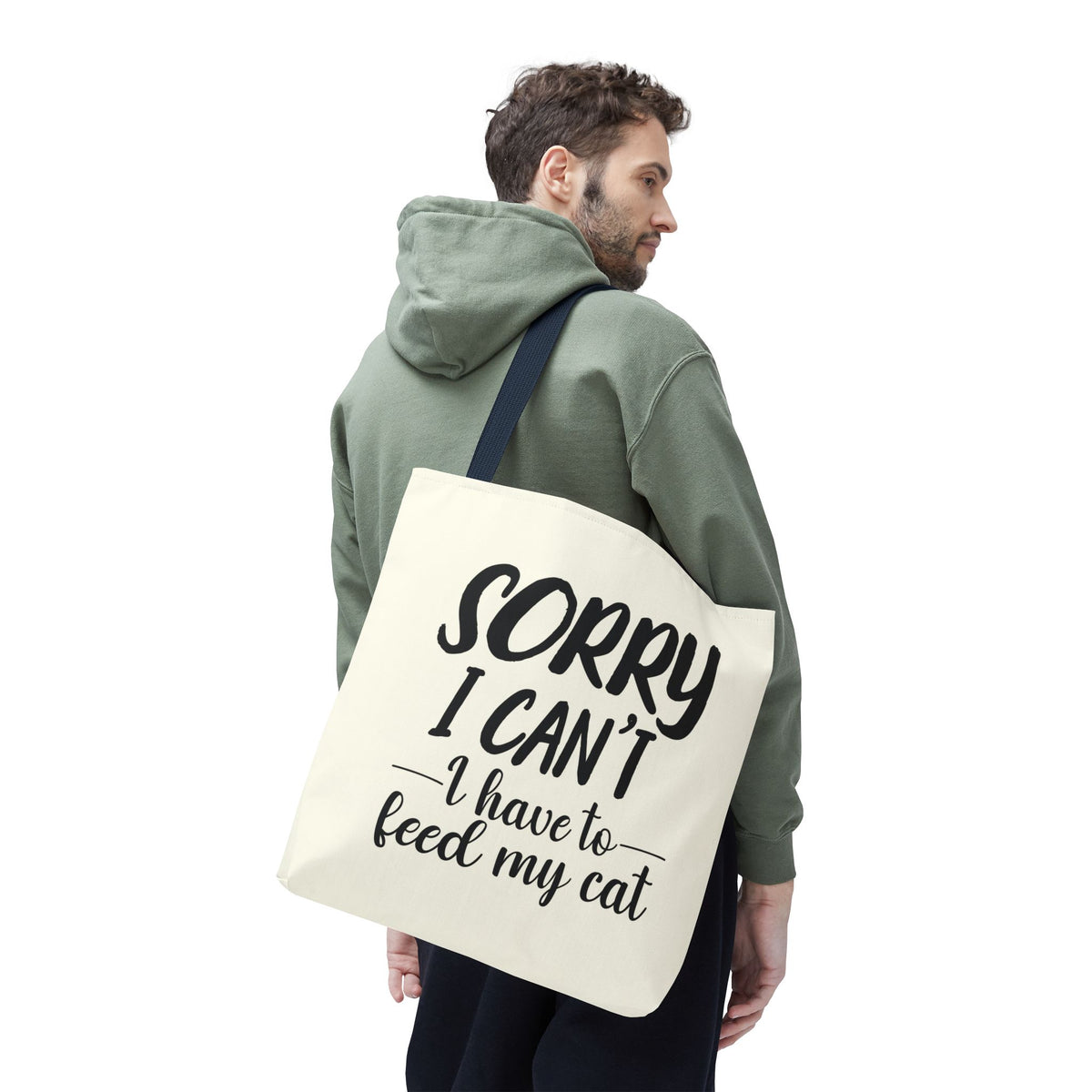 Feed My Cat Tote Bag (Cream)