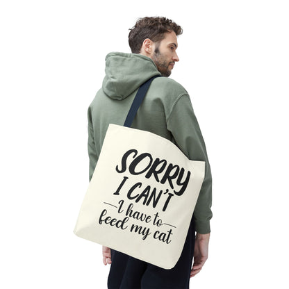 Feed My Cat Tote Bag (Cream)