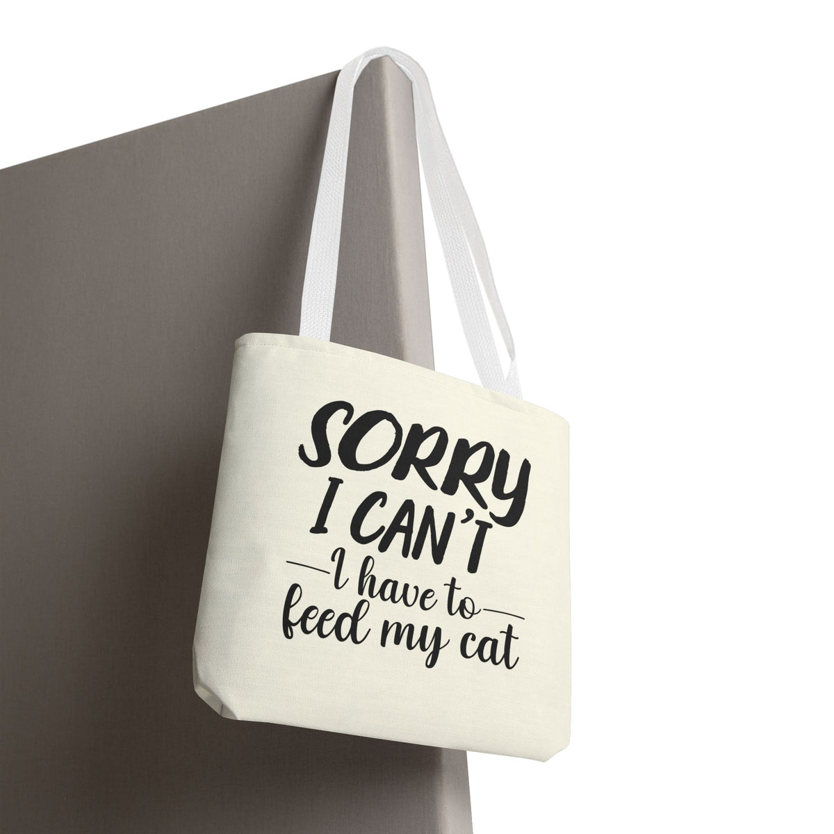 Feed My Cat Tote Bag (Cream)