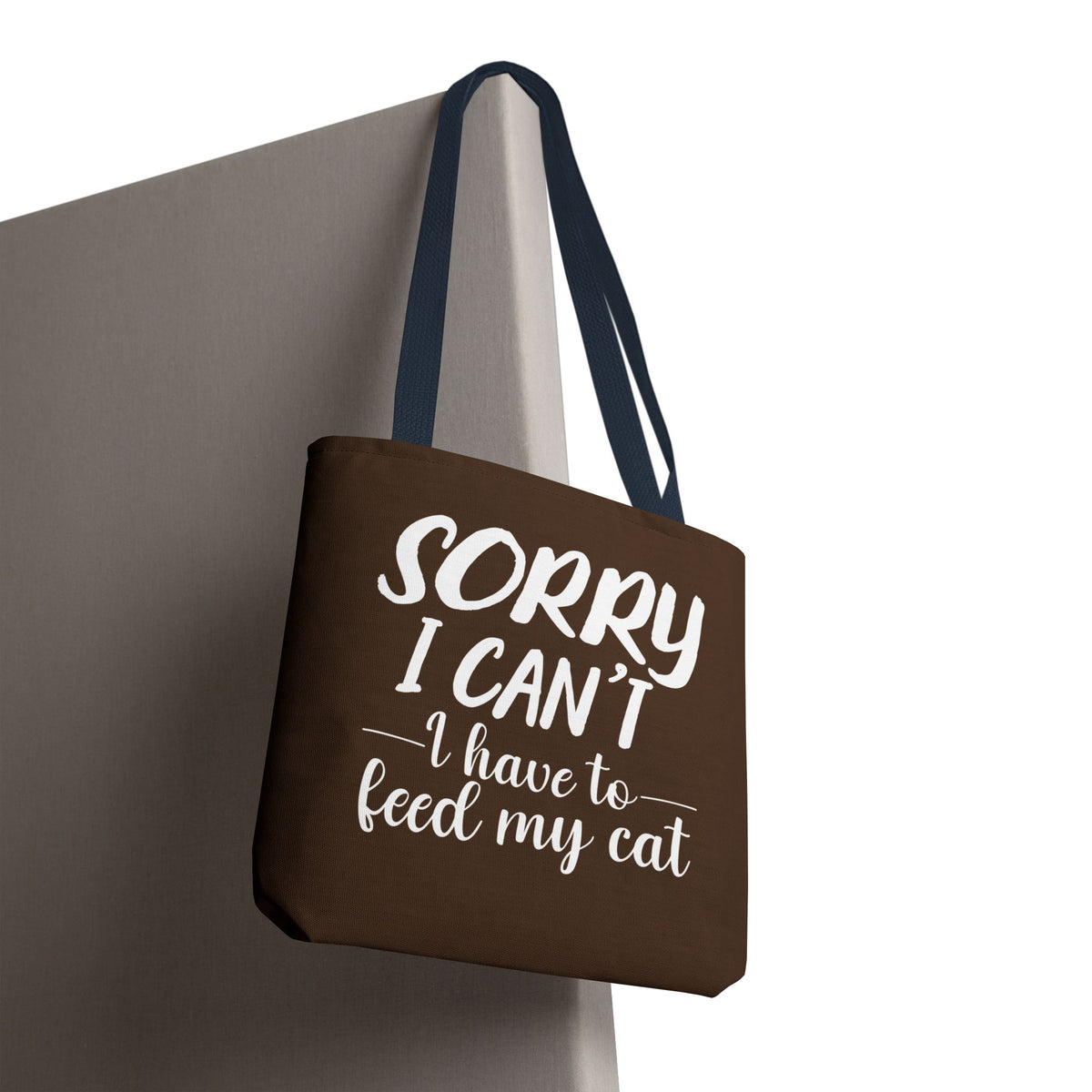 Feed My Cat Tote Bag (Brown)