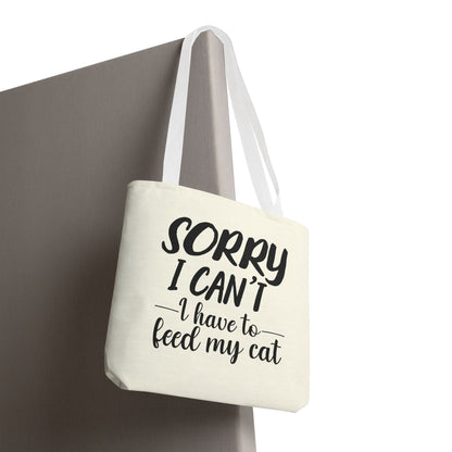 Feed My Cat Tote Bag (Cream)