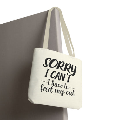 Feed My Cat Tote Bag (Cream)