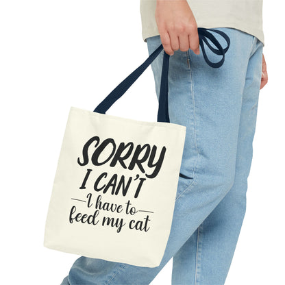 Feed My Cat Tote Bag (Cream)