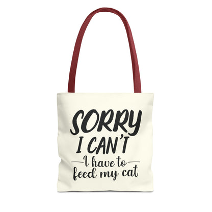 Feed My Cat Tote Bag (Cream)