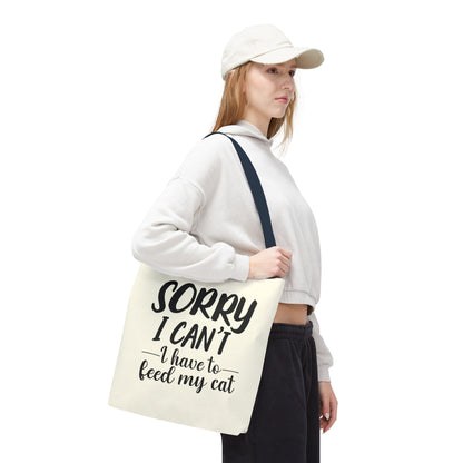 Feed My Cat Tote Bag (Cream)