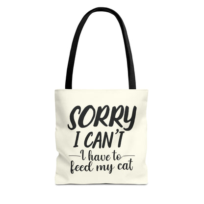 Feed My Cat Tote Bag (Cream)