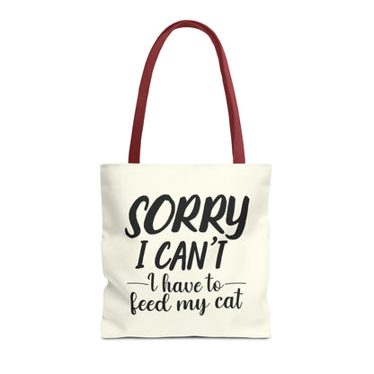 Feed My Cat Tote Bag (Cream)