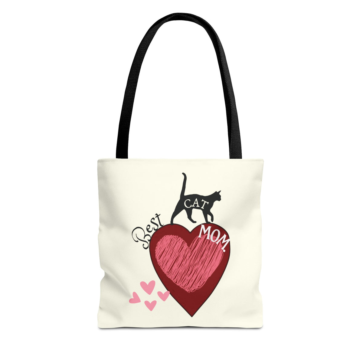 Cat Mom Heart Tote Bag