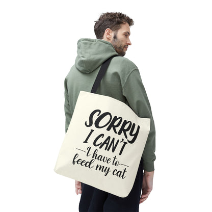 Feed My Cat Tote Bag (Cream)