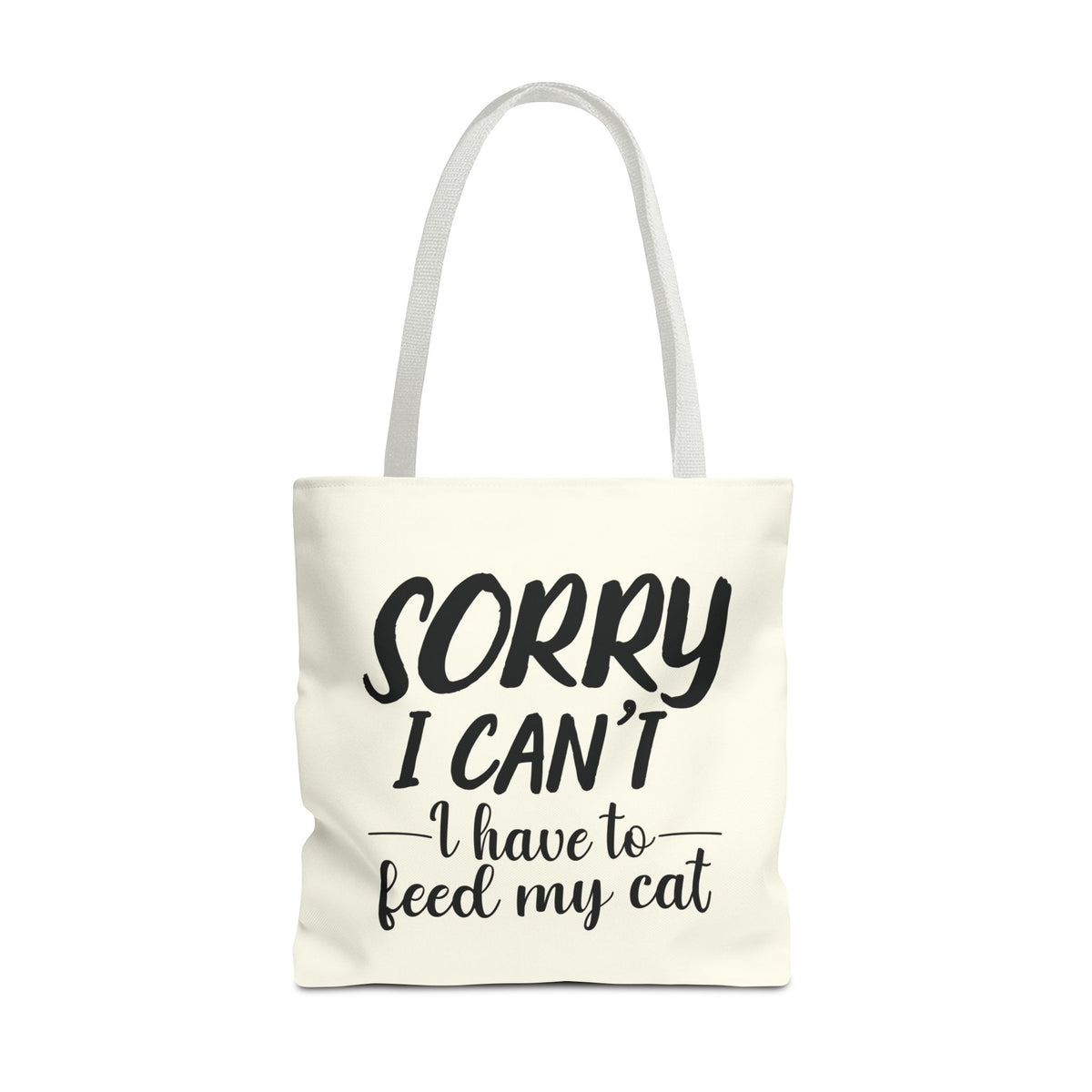 Feed My Cat Tote Bag (Cream)