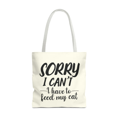 Feed My Cat Tote Bag (Cream)