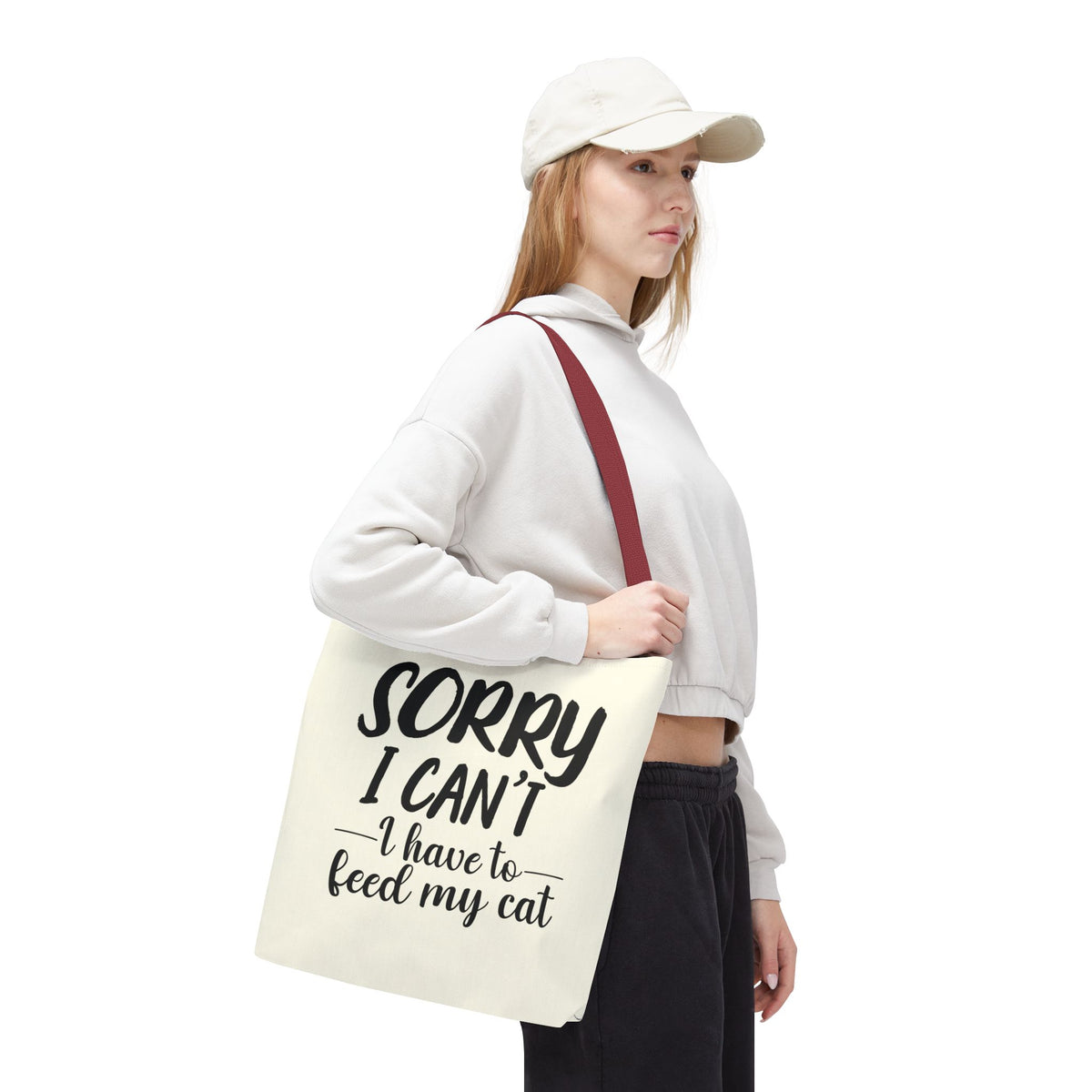 Feed My Cat Tote Bag (Cream)