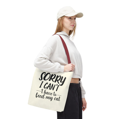 Feed My Cat Tote Bag (Cream)