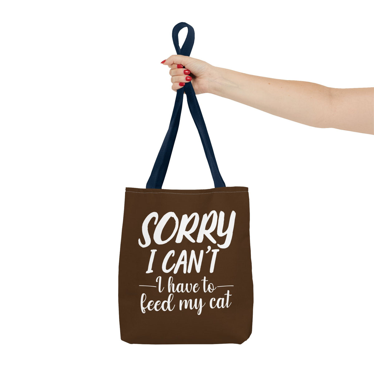 Feed My Cat Tote Bag (Brown)