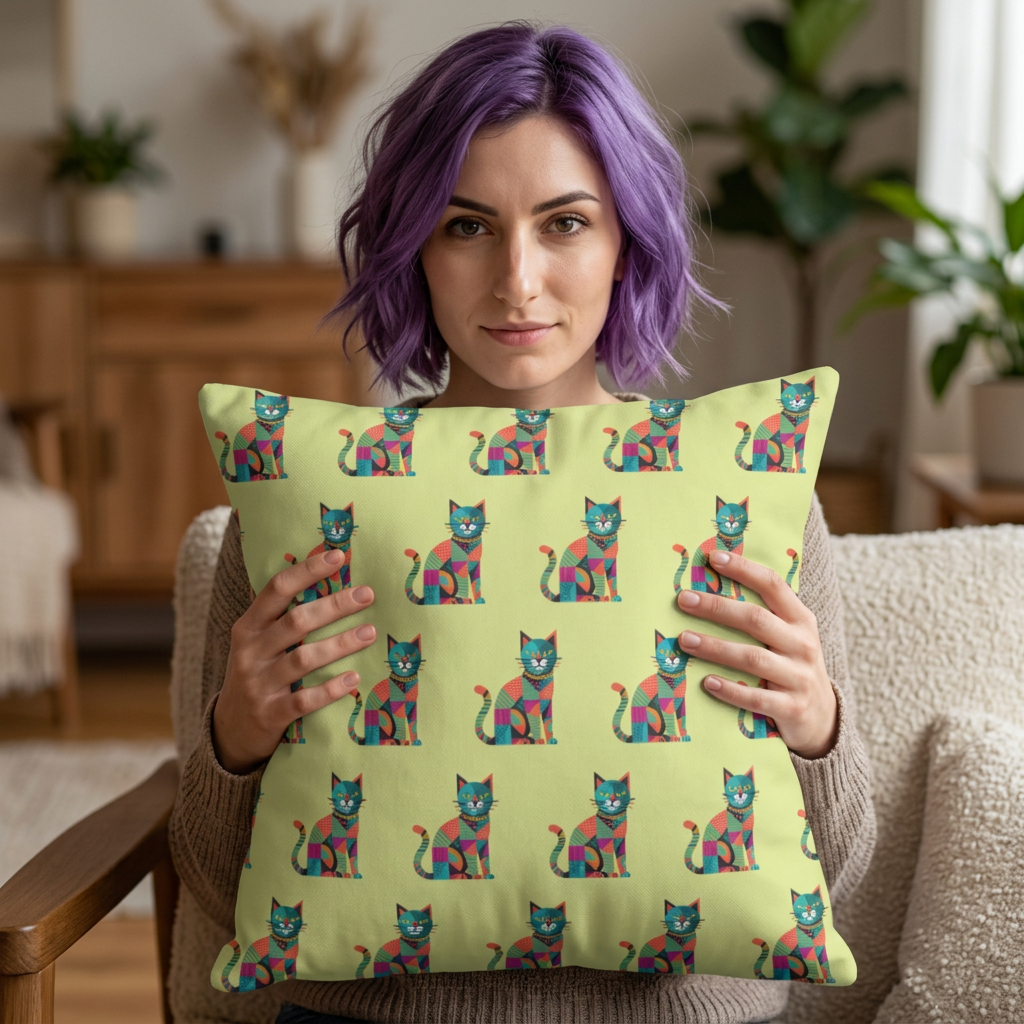Tabby Throw Pillow