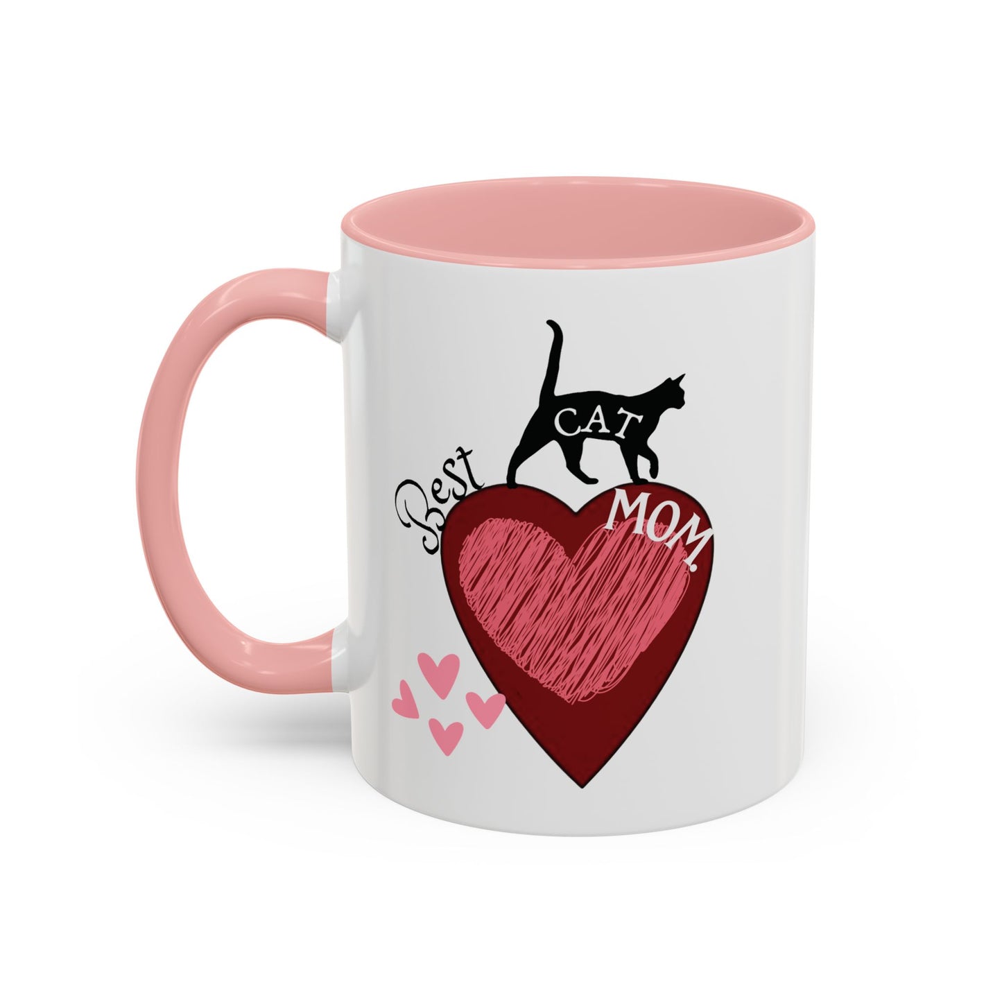 Best Cat Mom Accent Mug