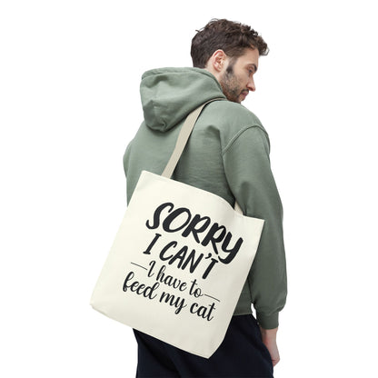 Feed My Cat Tote Bag (Cream)
