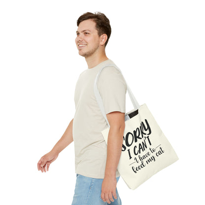 Feed My Cat Tote Bag (Cream)