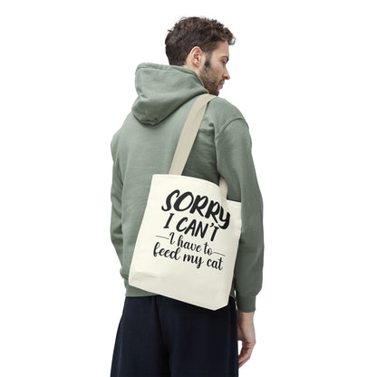 Feed My Cat Tote Bag (Cream)