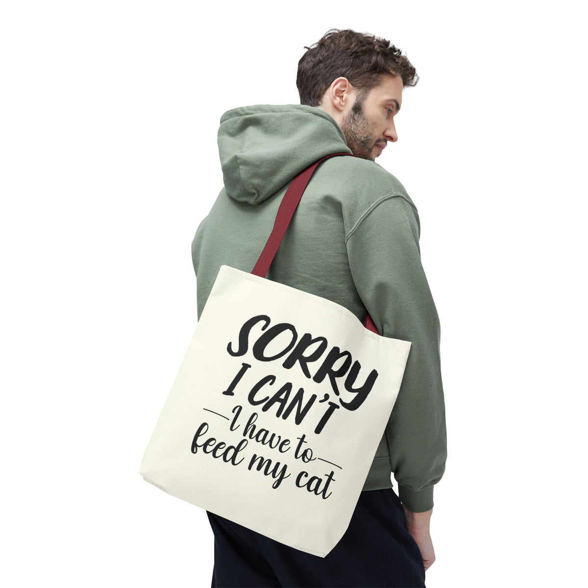 Feed My Cat Tote Bag (Cream)