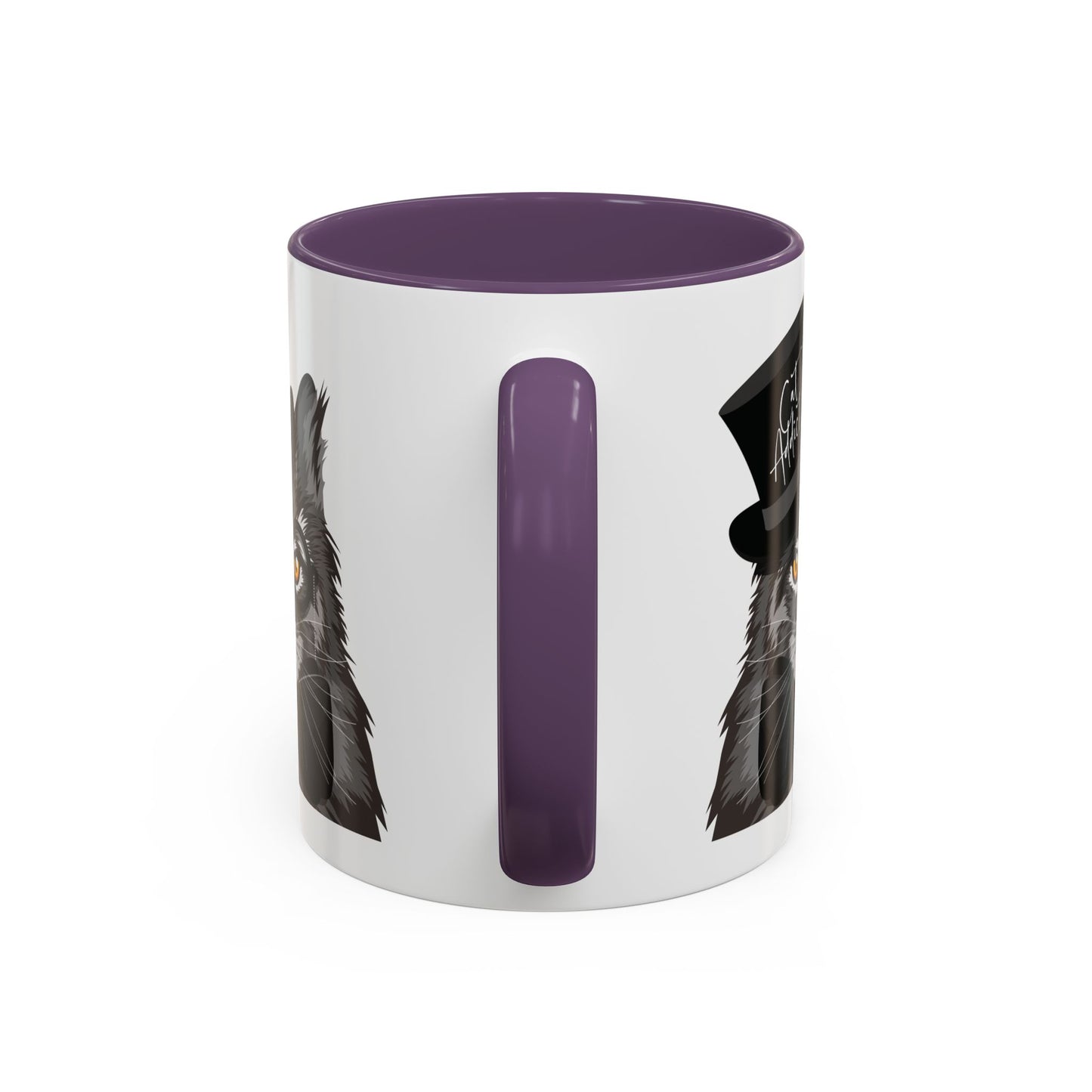 Cat Addict Accent Mug