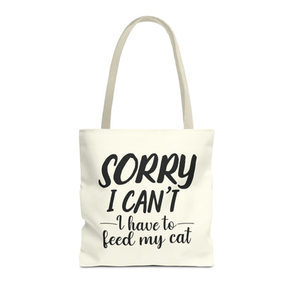 Feed My Cat Tote Bag (Cream)