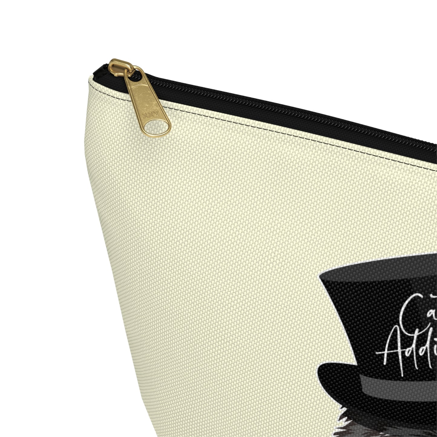 Cat Addict Accessory Bag (Cream)