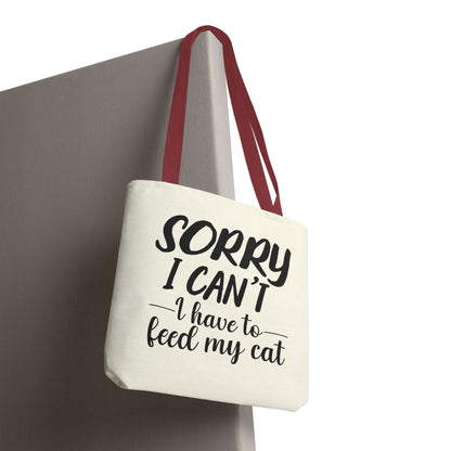 Feed My Cat Tote Bag (Cream)
