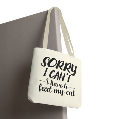 Feed My Cat Tote Bag (Cream)