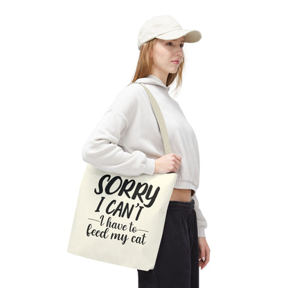 Feed My Cat Tote Bag (Cream)