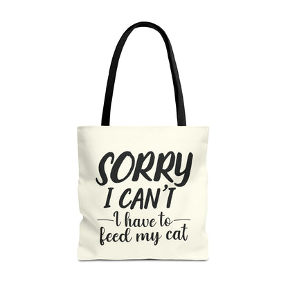 Feed My Cat Tote Bag (Cream)