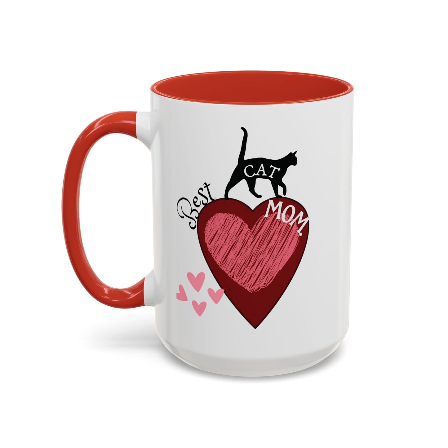 Best Cat Mom Accent Mug