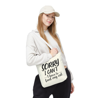 Feed My Cat Tote Bag (Cream)