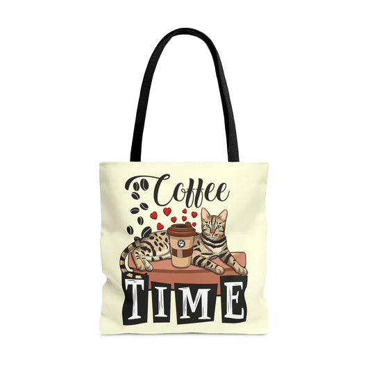 C☕ffee Beans & L❤️VE Hearts Tote Bag